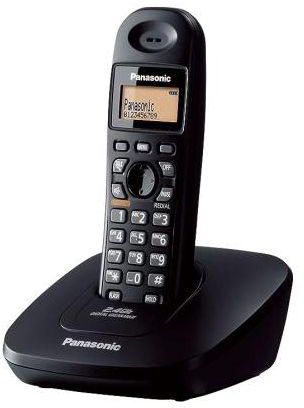 Panasonic Digital Cordless Phone with Handset, Black - KX-TG3611BX