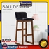 Bali High Chair Stool Wooden Stool with Cushion Seat for Restauran Cafe