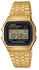 Get Casio A159WGEA-1DF Digital Dress Watch for Women, Stainless Steel Band - Gold with best offers | Raneen.com
