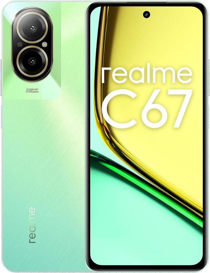 realme C67 - موبايل 6.72 بوصة 256 جيجا بايت/8 جيجا بايت ثنائي الشريحة - Sunny Oasis