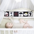 Baby Early Education Cloth Book, Black and White High-Contrast Baby Sensory Toys 0-6 Months Boy / Girl's Torn Three-dimensional Book Bed Surround Sound Cloth Book