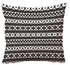 Decorative Cushion Cover Black/White 45x45centimeter