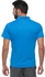 Columbia Blue Polyester Shirt Neck Polo For Men