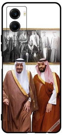Protective Case Cover For Vivo Y55s 5G صورة الملك سلمان ومحمد بن سلمان وهما يتحدثان ويمشيان