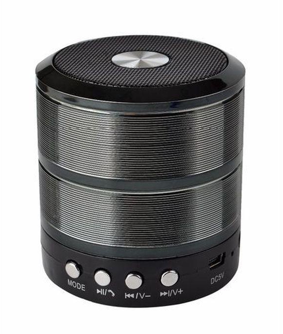 Wster Bluetooth Speaker WS887 Support TF/U Disk, Wireless Mini Speaker - Black