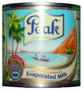 Peak Full Cream Evaporated Liquid Milk - 148g