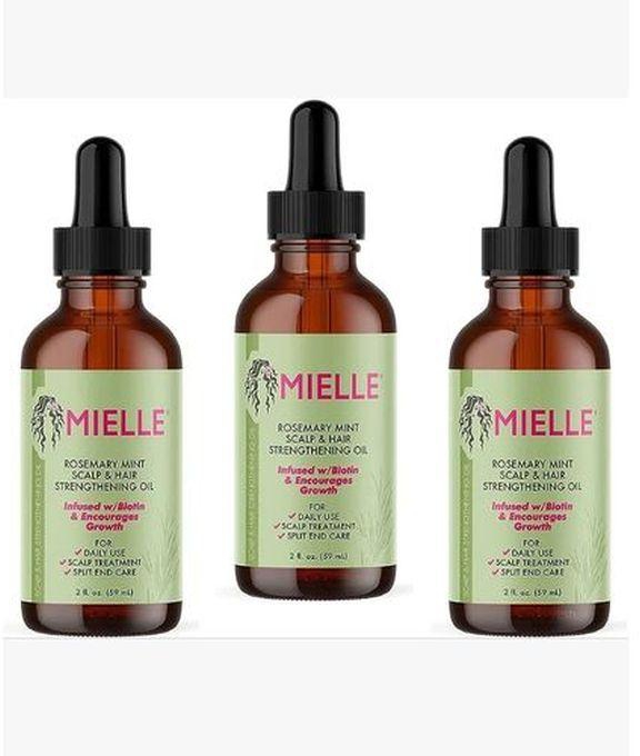 Mielle Organics Rosemary Mint Scalp & Hair Strengthening Oil. - (3pcs)