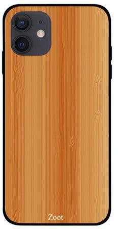 Wood Printed Case Cover For Apple iPhone 12 Mini Brown