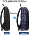 Slim Laptop Backpack for Business Commuter backpack For Men Women Work backpack_Black