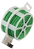 Brookside 2PCS 100m Garden Plant Twist Tie with Cutter for Gardening Home Office Green