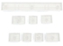 Universal New Backlit KeyCaps 8 Keys For Corsair Strtafe K70 RGB K65 K95 Gaming Keyboards white