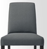 NACKANÄS / BERGMUND Table and 4 chairs - acacia black/Nykvarn grey 140 cm