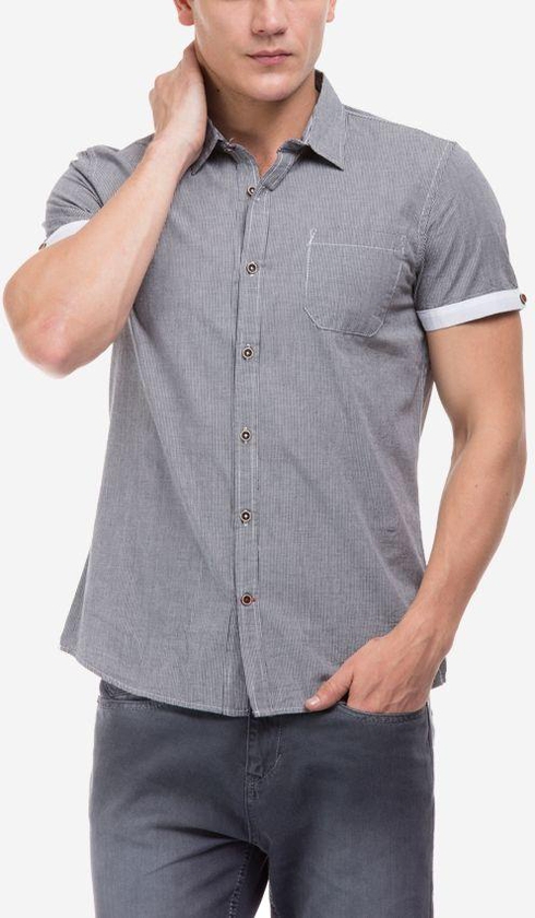 Ravin Small Checkered Shirt-Grey