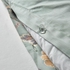 NÄSSELKLOCKA غطاء لحاف و غطاء مخدة, أخضر رمادي فاتح/عدة ألوان, ‎150x200/50x80 سم‏ - IKEA
