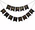 Birthday Party Decoration Full Set - 16Psc- Gold And Black