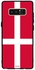غطاء حماية واقٍ لهاتف سامسونج جالاكسي نوت 8 بلون علم الدانمارك