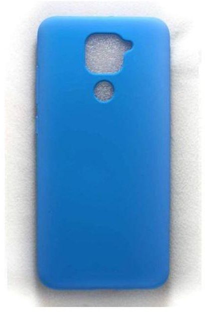 StraTG Light Blue Silicon Cover For Xiaomi Redmi Note 9 / Redmi 10X 4G - Slim And Protective Smartphone Case
