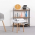 KAI Side Table, Minimalistic Nordic Style bedside table, sofa side table, nightstand, end table with storage unit &amp; beechwood legs for Bedroom, Living Room &amp; office (Sage Green)