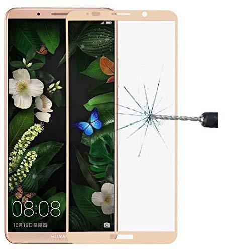 Tempered For Huawei Mate 10 Pro 9H Surface Hardness 2.5D Curved Edge HD Explosion-proof Tempered Glass Screen Protector(Black) (Color : Gold)