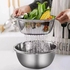 Multi-Purpose 3 In 1 Grater and Strainer and Stainless Steel Pot