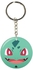 Double Sided Pokemon Printed Keychain Silver/Green/Red