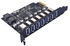 USB 3.2 Pci Express Adapter Pci E to 7 Ports USB3 Gen1 Expansion Adapter Card Pci-E Extender Pci Express Card