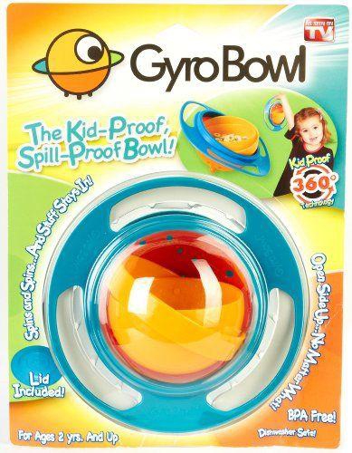 As Seen On Tv Gyro Bowl Spill Resistant Kids Gyroscopic Bowl With Lid