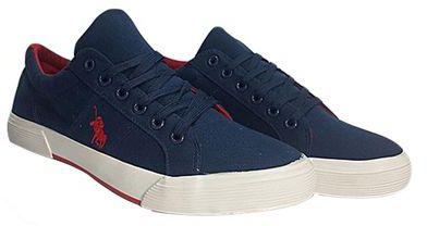 Fashion Lennyg collection Canvas Slip-on Sneakers Shoes -Navy Blue
