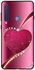 غطاء حماية واقٍ بتصميم قلب وردي مزين بالماس والنثارات اللامعة لهاتف سامسونج جالاكسي A9 إصدار 2018 متعدد الألوان