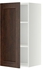 METOD Wall cabinet with shelves, white, Edserum brown