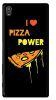 Stylizedd Sony Xperia Z5 Premium Slim Snap Case Cover Matte Finish - I Love Pizza- Black
