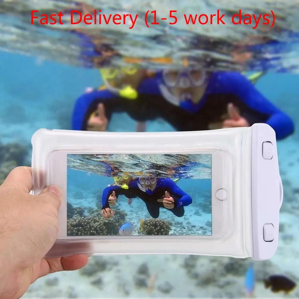 Waterproof Mobile Phone Case For Samsung PVC Sealed Underwater Cell Phone Swimming Pouch Cover