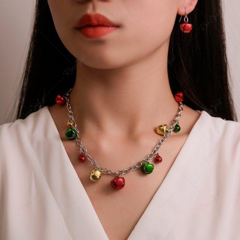 Christmas Colorful Bell Choker Necklace
