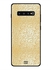 غطاء حماية واقِ لهاتف سامسونج جالاكسي S10 بلس نمط نقشة زهور ذهبية