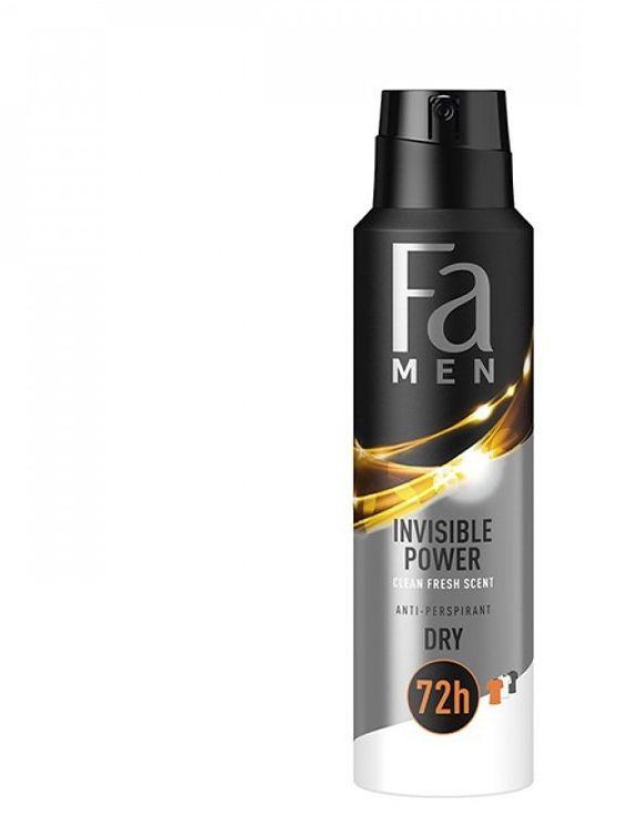 Fa Invisible Power Anti-Prespirant Body Spray For Men - 150ml 