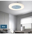 110V LED Modern Ceiling Fan Lamp With Remote Control DZ0372BL-KM Blue