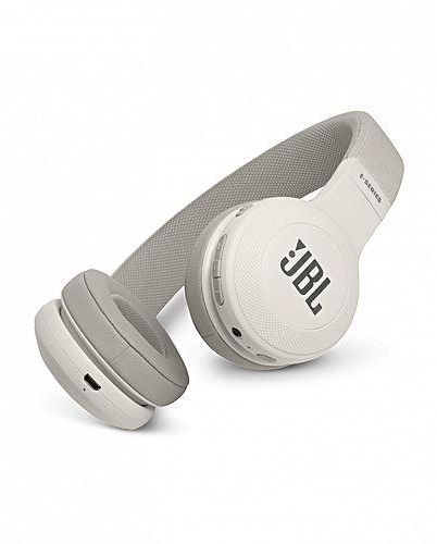 JBL E45BT - Wireless On-ear Headphones with Remote and Mic - White