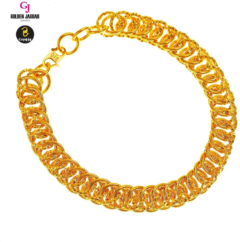 GJ Jewellery Emas Korea Bracelet - Double 9.0 2660931