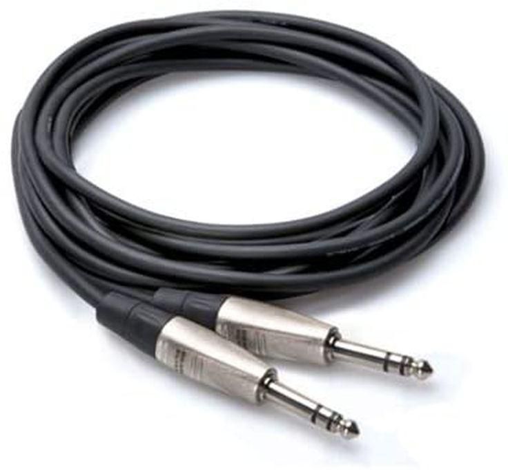 Jack To Jack Balanced Piano Guitar Stereo Mic Cable - 5 Meters