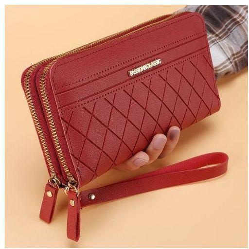 Classic Ladies Clutch Zipper Wallet For Women - Mini Purse