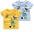 Baby Top Toddler Boys Round Neck Tee Rocket Robot Print 2-7Y - 5 Sizes (4 Colors)