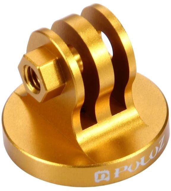 Puluz Tripod Mount CNC Adapter for Action Camera Gopro Hero (Gold)