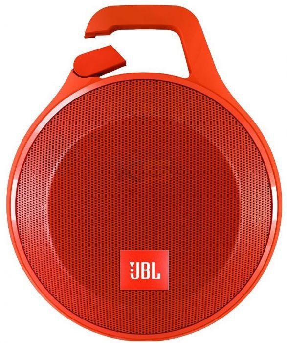 JBL Splashproof Ultra Portable Bluetooth Speaker with Carabiner CLIP+ (Orange)