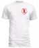 Cray Cray InCRAYdible Red Monogram Shield Round Neck T-shirt - White