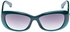 Calvin Klein Platinum Rectangle Green Women's Sunglasses - CK3131S - 56-15-135