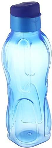 زجاجة مياه بلاستيك بغطاء، 950 مل - كحلي