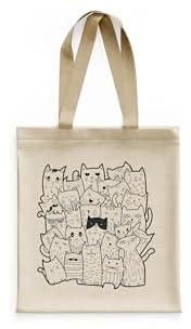 Hawayah TB017 Canvas Tote Bag With Zipper And 2 Large Pockets Beige, Off White (Cat 2)