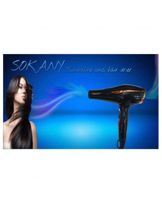 Sokany SK-3855 Professional Ionic Hair Dryer - Dual Speed Strong Wind- Black