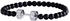 Black & Silver Dumbbell Bracelet