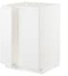 METOD Base cabinet for sink + 2 doors, white/Upplöv matt dark beige, 60x60 cm - IKEA